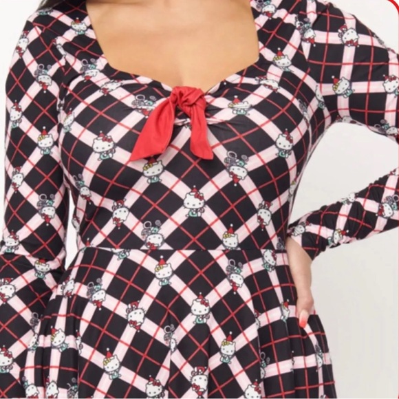 Hello Kitty X Unique Vintage Hello Gorgeous Christmas Character Dress NWT 3X - Picture 9 of 16